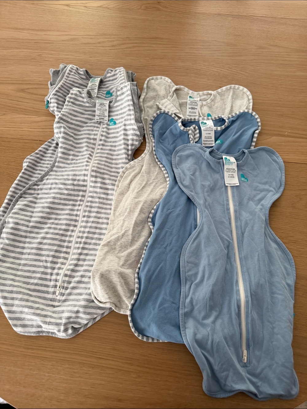 5 love to dream swaddle blue newborn/ blue small/ grey medium/ two transitional